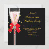 40- en Fabulous Red Black Gold-schotels op zaterda Kaart (Achterkant)