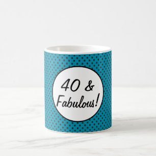 40 en Fabulous Retro Polka Dots Koffiemok