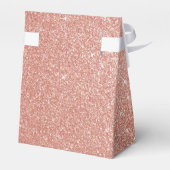 40 en Fabulous Roos Gouden Blush Roze Glitter Bedankdoosjes (Achterkant)