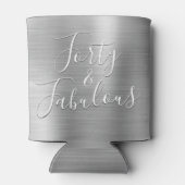 40 en Fabulous Roos Zilver Modern Blikjeskoeler (Achterkant)