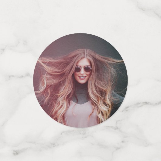 40 en Fabulous Roze Foto 40e Verjaardag Confetti (Kleine voorkant)