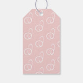 40 en Fabulous Script Blush Pink 40th Verjaardag Cadeaulabel (Achterkant)