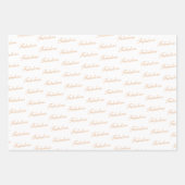 40 en Fabulous Script Modern Zwart 40ste verjaarda Inpakpapier Vel (Voorkant 2)