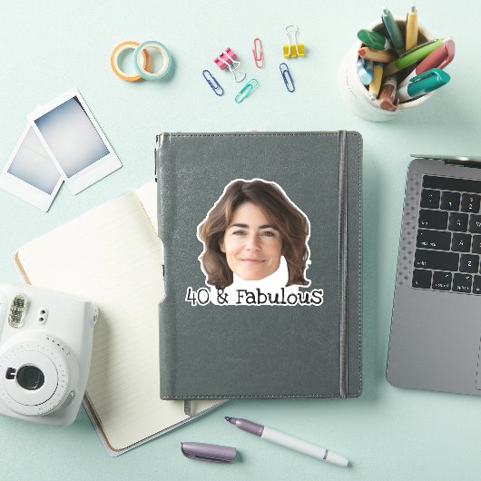 40 en Fabulous sticker Custom Face (iPad Cover)