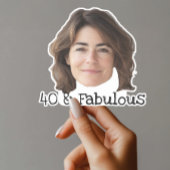 40 en Fabulous sticker Custom Face