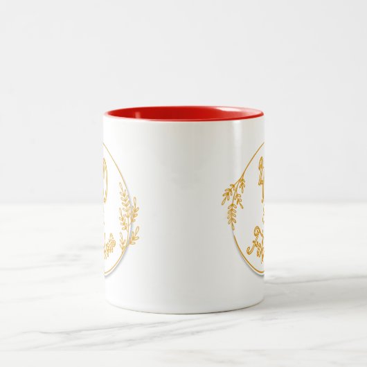 40 en Fabulous Tweekleurige Koffiemok (Center)