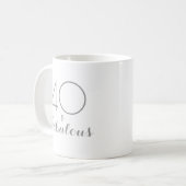40 en Fabulous Verjaardagscadeau Mok (Voorkant links)