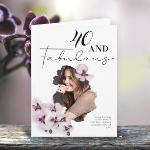 40 en Fabulous Verjaardagskaart Kaart