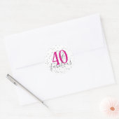40 en Fabulous Verjaardagspartij Stickers (Envelop)
