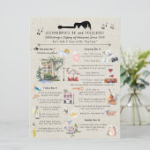 40 en Fabulous | Verjaardagsroute New Orleans Kaart (Staand voorkant)