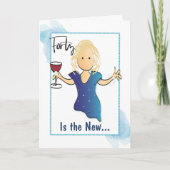 40 en Fabulous Vrouw Cartoon Classy Verjaardag Kaart (Voorkant)