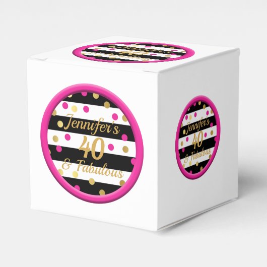 40 en Fabulous Witte Cupcake Doos Bedankdoosjes (Voorkant Zijde)