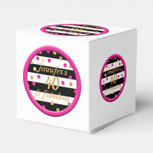 40 en Fabulous Witte Cupcake Doos Bedankdoosjes (Achterkant)