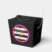 40 en Fabulous Zwart Chinees Voedseldozen Bedankdoosjes (Voorkant Zijde)