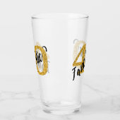 40 en Fantastic Years 40th Verjaardagsfeest Glas (Links)