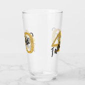 40 en Fantastic Years 40th Verjaardagsfeest Glas (Rechts)