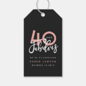 40 en fantastisch cadeau label cadeaulabel (Voorkant)