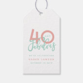 40 en fantastisch cadeau label cadeaulabel (Voorkant)