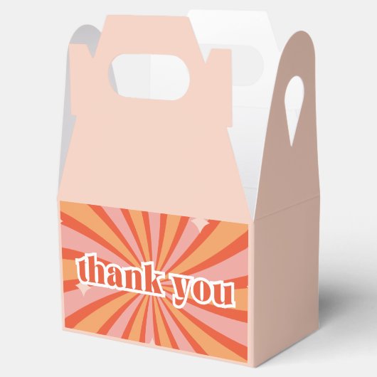 "40 en fantastisch", "dank u" cadeau retro bedankdoosjes (Geopend)