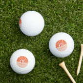 "40 en fantastisch", retro heldere perzik kleine golfballen (Insitu Gras)