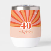 "40 en fantastisch", retro verjaardagscadeau (Voorkant)