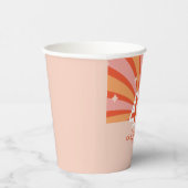 40 en fantastisch retro verjaardagsfeestje papieren bekers (Rechts)