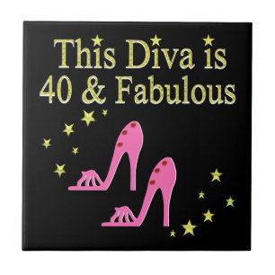 40 EN FANTASTISCH ROZE SCHOEN QUEEN DESIGN TEGELTJE