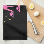 40 EN FANTASTISCH ROZE SCHOEN QUEEN DESIGN THEEDOEK (Quarter Fold)