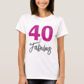 40 en fantastisch verjaardagscadeau t-shirt (Voorkant)