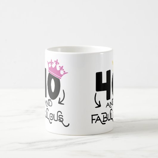 40 en fantastische 40e verjaardag viering koffiemok (Center)