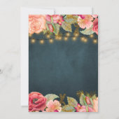 40 en fantastische florale en stijlvolle 40e verja kaart (Achterkant)