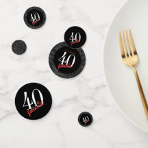 40 en fantastische luxe Black Marble verjaardag