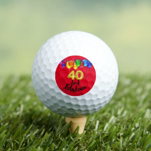 40 en fantastische verjaardagsballonnen golfballen (Insitu Shirt)