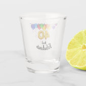 40 en fantastische verjaardagsballonnen shot glas (Achterkant)