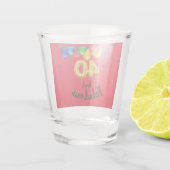 40 en fantastische verjaardagsballonnen shot glas (Achterkant)