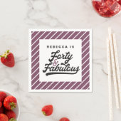 40 en fantastische verjaardagsfeestje servetten (Insitu)