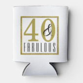 40- en feestelijke feestdag blikjeskoeler (Voorkant)