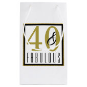 40- en feestelijke feestdag klein cadeauzakje (Achterkant)
