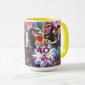 40 en Fly|Hip Hop Gepersonaliseerde Foto Mok (Voorkant rechts)