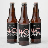 40 en geweldig bier etiket (Flessen)