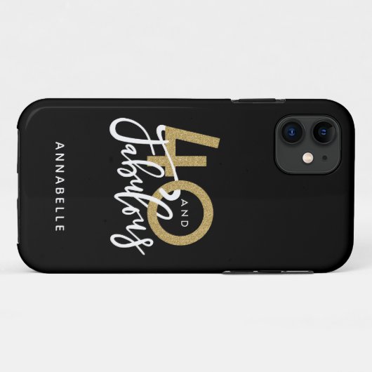 40 en geweldig Case-Mate iPhone case (Achterkant (horizontaal))