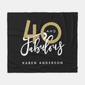 40 en geweldig fleece deken (Voorkant (Horizontaal))