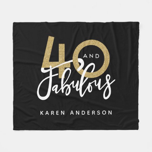 40 en geweldig fleece deken (Voorkant (Horizontaal))