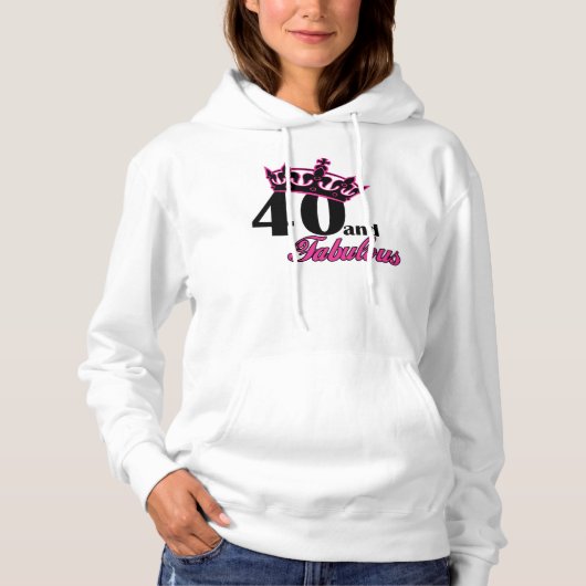 40 en geweldig hoodie (Voorkant)