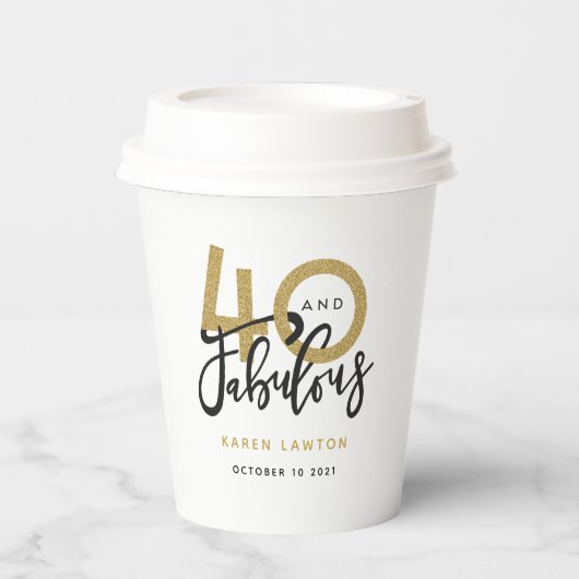 40 en geweldig papieren bekers (Voorkant)