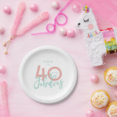 40 en geweldig papieren bordje (Feest)