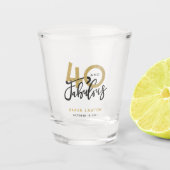 40 en geweldig  shot glas (Voorkant)