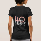 40 en geweldig T-shirt (Achterkant)