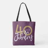 40 en geweldig tote bag (Achterkant)