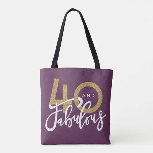 40 en geweldig tote bag (Achterkant)